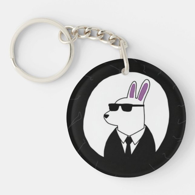 Bunny Agent Key Ring (Front)