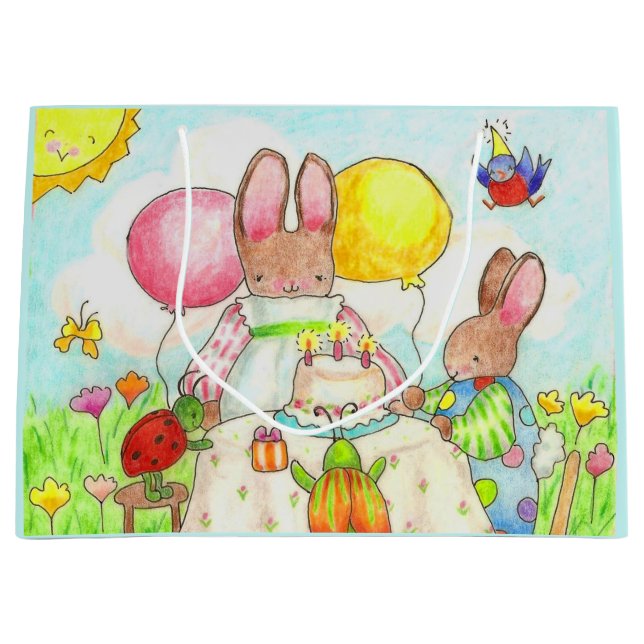 Bunny and Bug gift bag (Front)