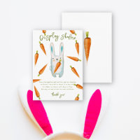 Bunny and carrot - display shower