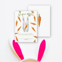 Bunny and carrots - diaper raffle