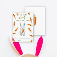 Bunny and carrots - guess how many carrots