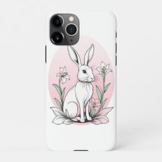 Bunny and Lilies iPhone 11Pro Case