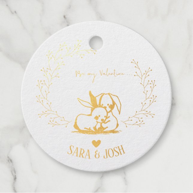 Bunny and Twigs Favour Tags (Front)