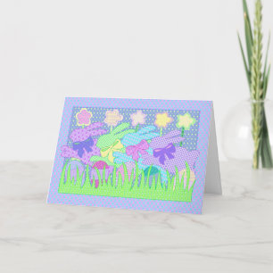 Bunny applique card II