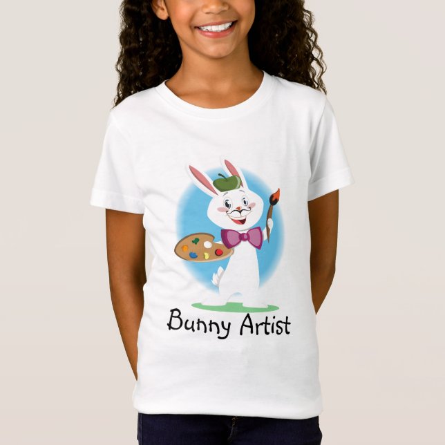 Bunny Art Artist T-Shirt (Front)
