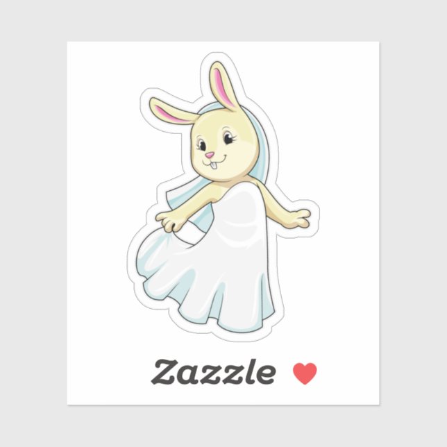 Bunny as Bride with Veil (Sheet)