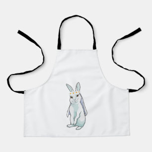 Bunny as Bride with Wreath of flowers Apron