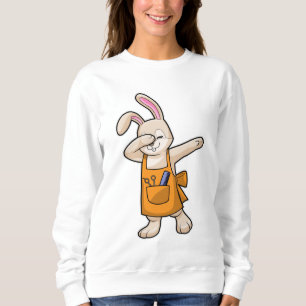 Bunny as Hairdresser with Comb & Scissors Sweatshirt