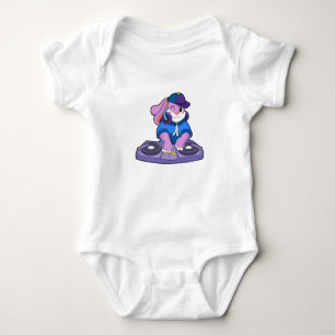 Bunny as Musician with Mixer Baby Bodysuit