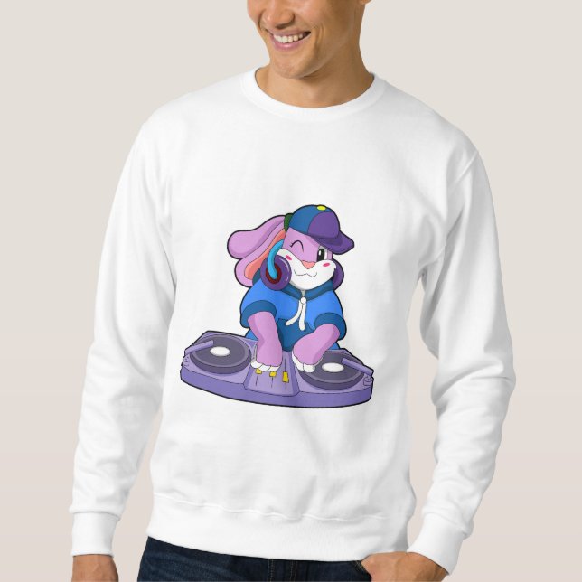 Bunny as Musician with Mixer Sweatshirt (Front)