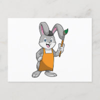 Bunny as Painter with Paint brush