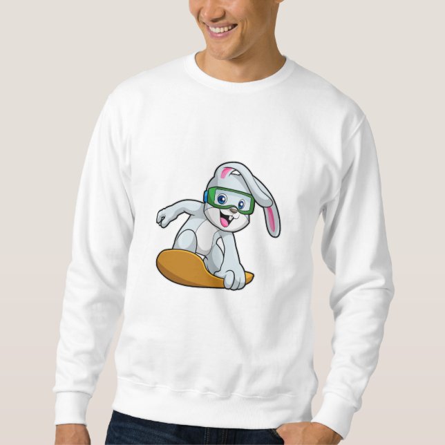 Bunny as Snowboarder with Snowboard Sweatshirt (Front)