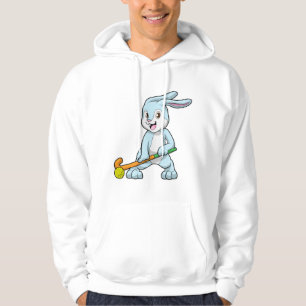 Bunny at Field hockey with Hockey stick Hoodie