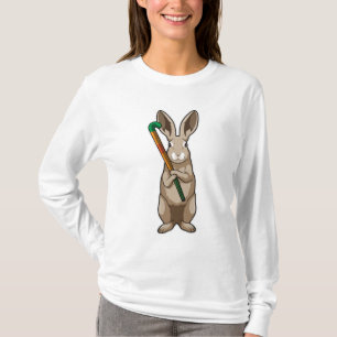 Bunny at Hockey with Hockey stick T-Shirt