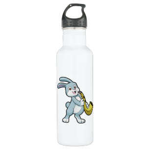Bunny at Music with Saxophone 710 Ml Water Bottle