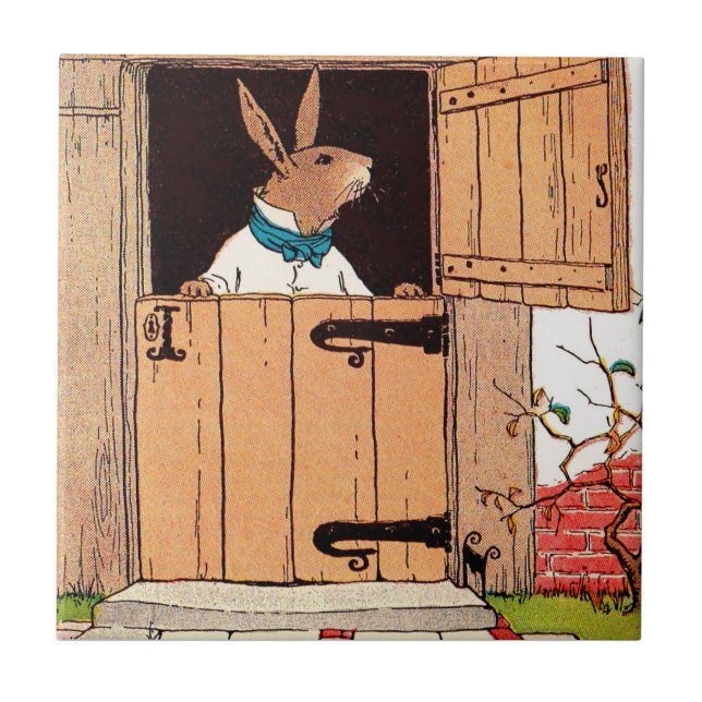 bunny at the door tile (Front)