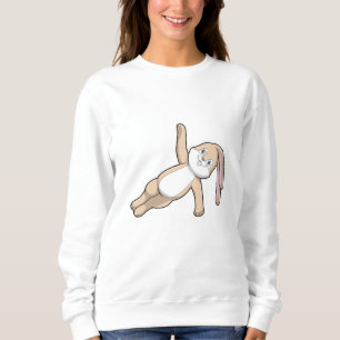 Bunny at Yoga Stretching Sweatshirt