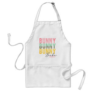 Bunny Babe Cute Modern Girly Easter Personalised Standard Apron