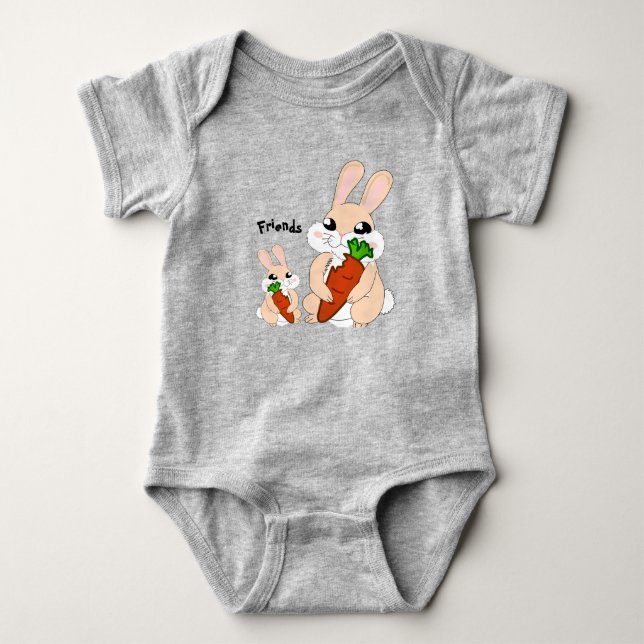 Bunny Baby Bodysuit (Front)