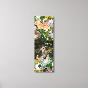 Bunny/Baby Rabbit Family Farm Animals Canvas Print