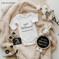 bunny baby reveal pregnancy announcement card