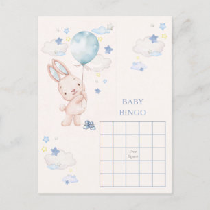 Bunny Baby Shower Boy Game Postcard