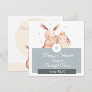 Bunny Baby Shower Invitation
