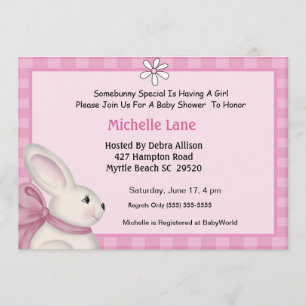 Bunny Baby Shower Invitation