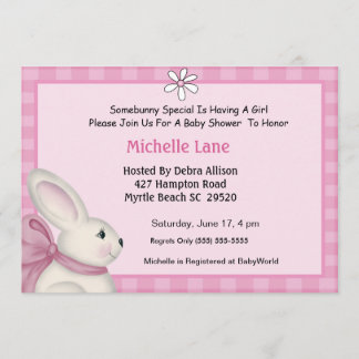 Bunny Baby Shower Invitation