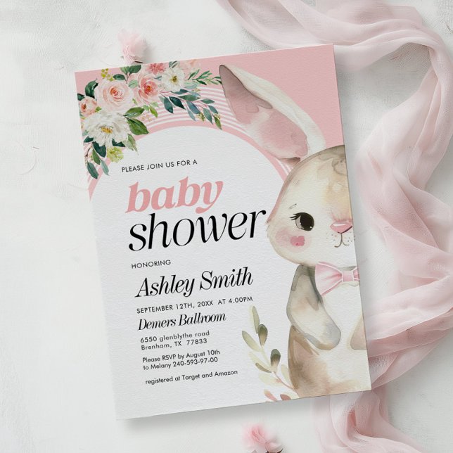 Bunny Baby Shower Invitation (Creator Uploaded)
