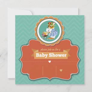 Bunny Baby Shower Invitation