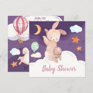 Bunny Baby Shower Invitation