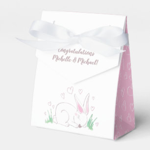 Bunny Baby Shower Spring Pink Girl Favour Box