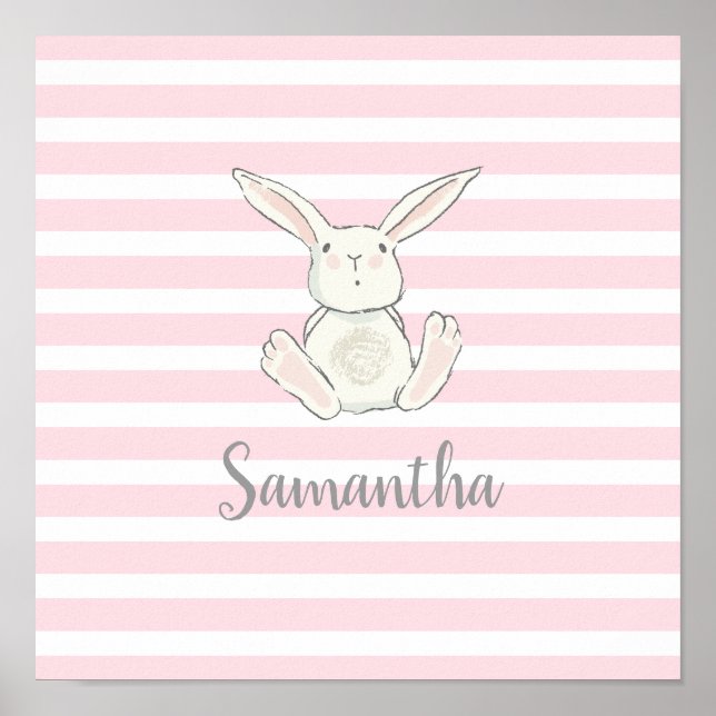 Bunny baby wall decor (Front)