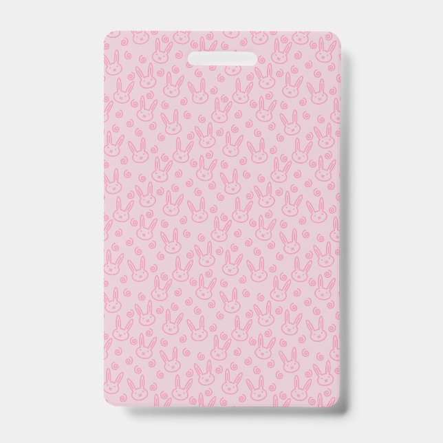 Bunny badge ID badge (Front)