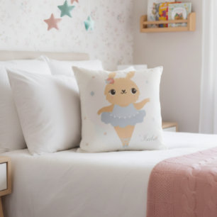 Bunny ballerina pillow, bunny ballerina cushion, cushion