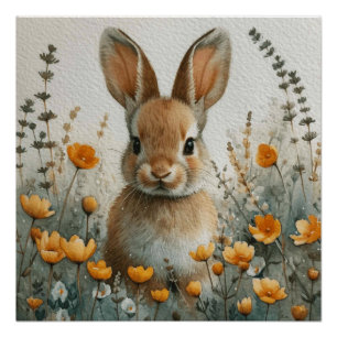 Bunny Ballet: A Bit of Whimsy Bunny Poster