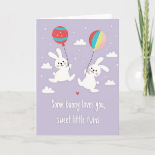 Bunny Balloons Happy Day Card