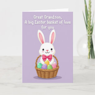 Bunny Basket Easter Card