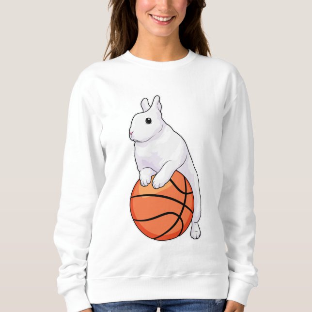 Bunny Basketball player Basketball Sweatshirt (Front)