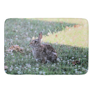 bunny bath mat