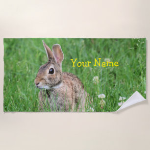 Bunny beach towel