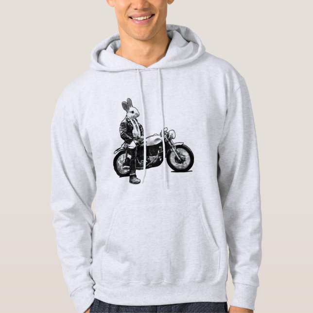 Bunny biker hoodie (Front)