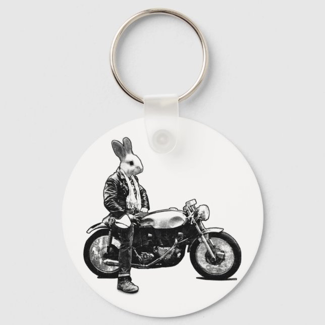 Bunny biker key ring (Front)
