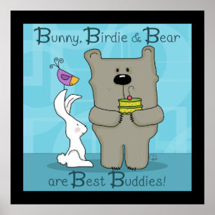 Bunny, Birdie and Bear- Best Buddies Poster