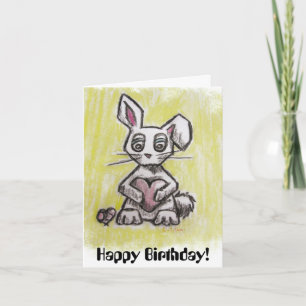 Bunny Birthday Card