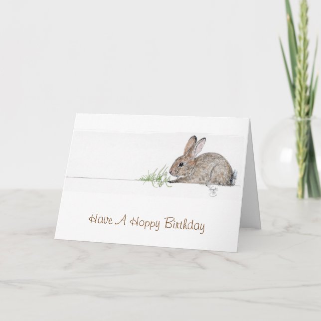 Bunny Birthday card (Front)