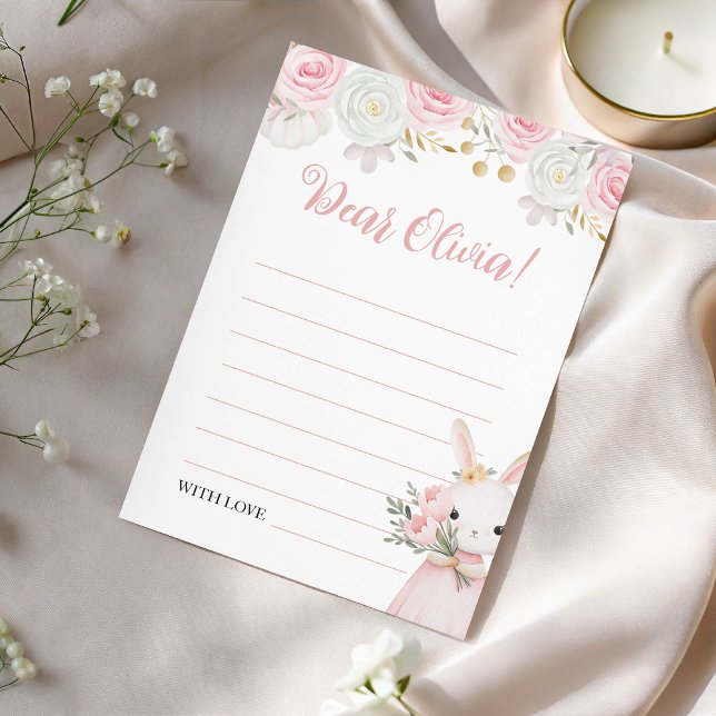 Bunny Birthday Floral Time Capsule Card (Creator Uploaded)