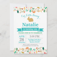 Bunny Birthday Girl Easter Egg 1st First Birthday