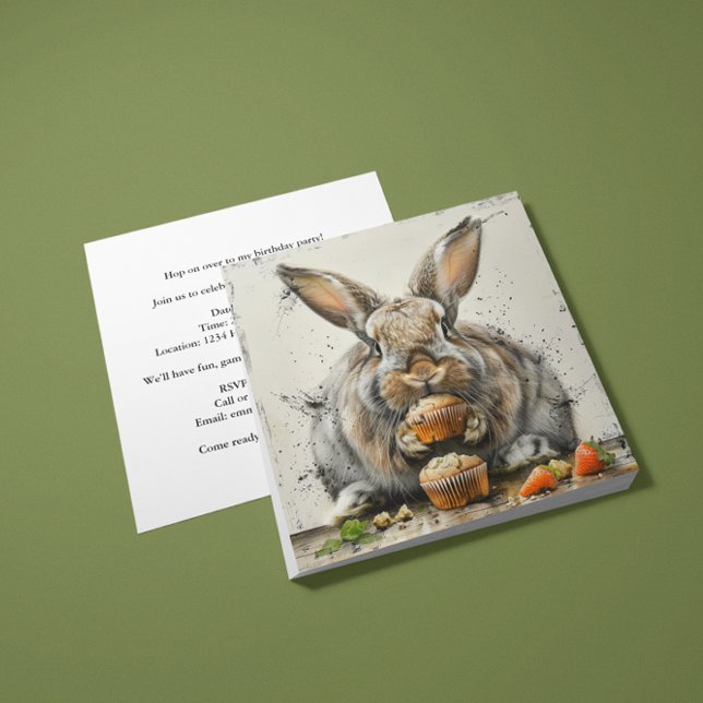 Bunny Birthday Invitation (Creator Uploaded)